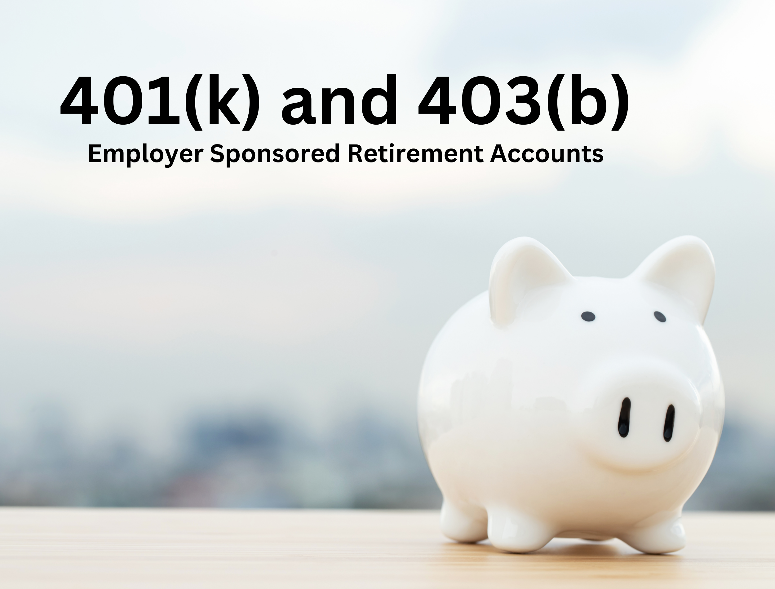 401(k) and 403(b) Employer Sponsored Retirement Accouns